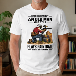 An Old Man Still Plays Paintball In His 70s - 4-TS2D-White