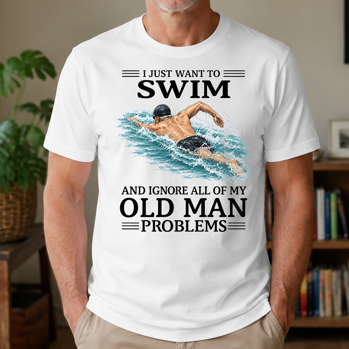 I Just Want To Swim - 4-TS2D-White
