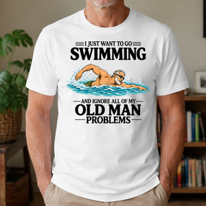 I Just Want To Go Swimming Vintage - 4-TS2D-White
