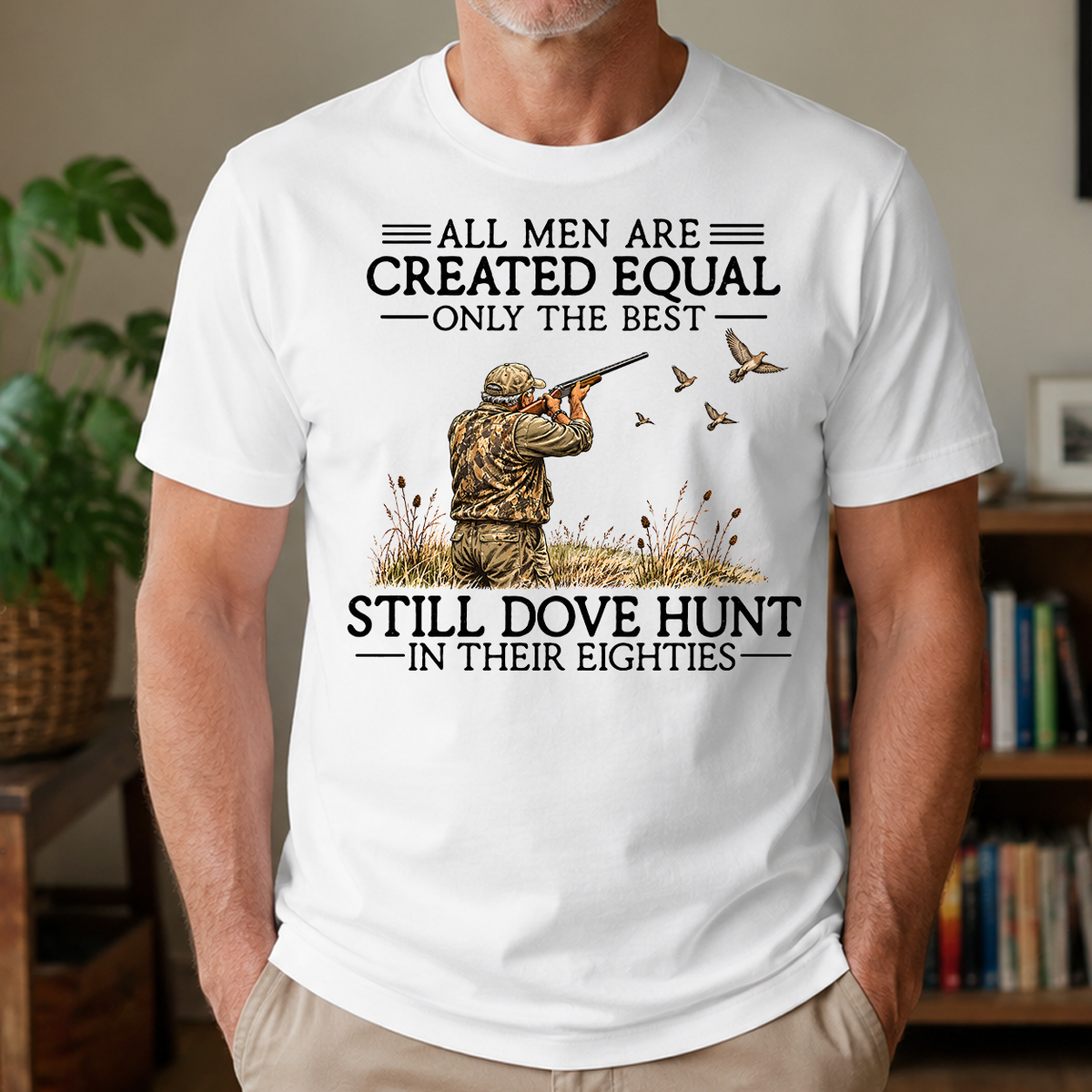 All Men Are Created Equal Dove Hunting 80s - 4-TS2D-White