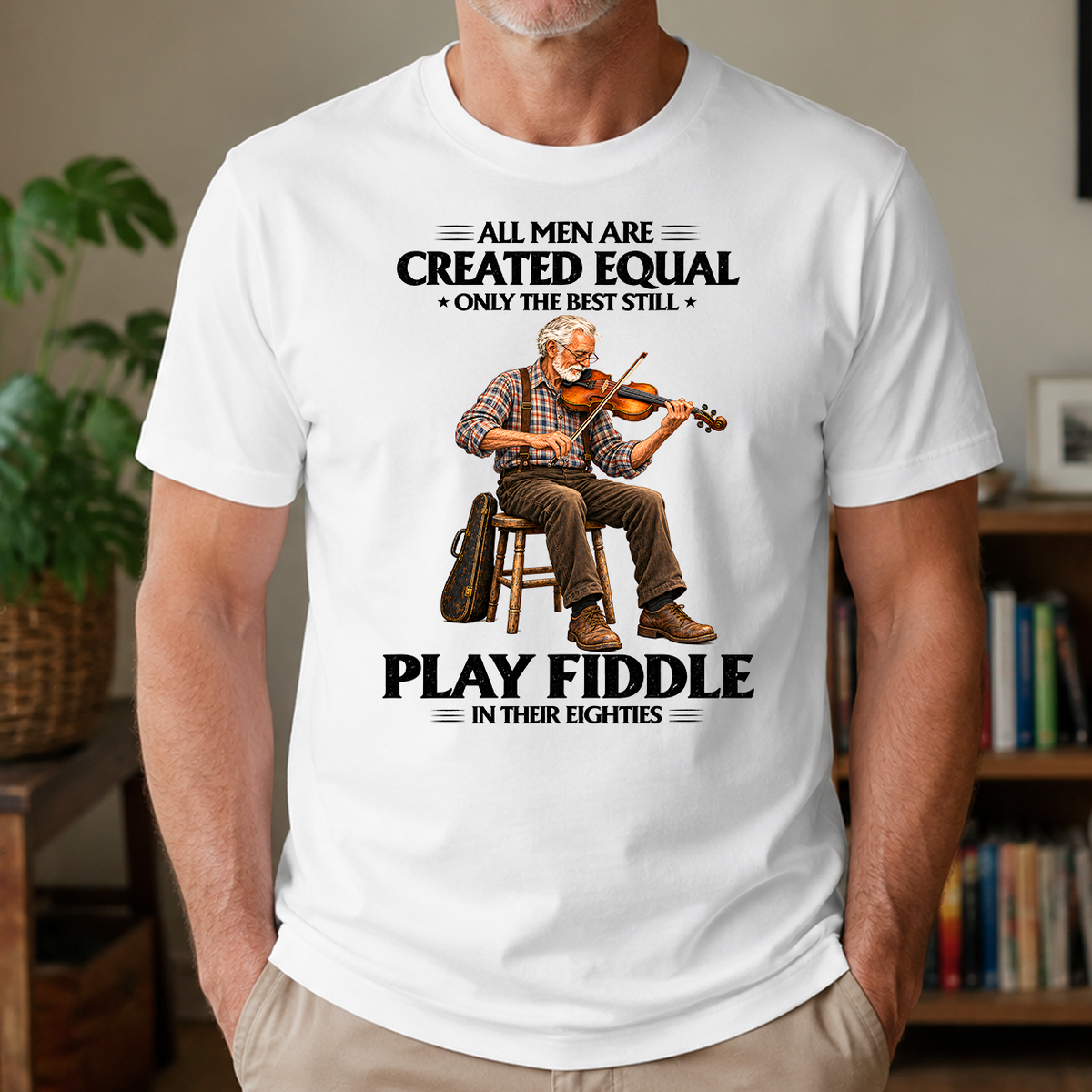 Best Fiddle Players in Their Eighties - 4-TS2D-White