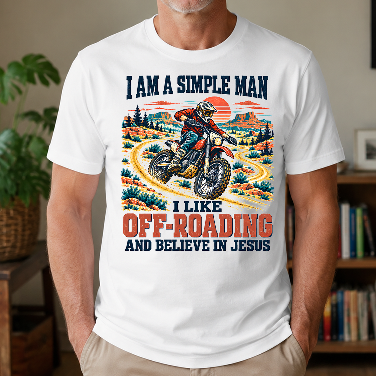 I Like Off-roading And Believe In Jesus - 4-TS2D-White