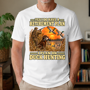 I Plan On Duck Hunting Vintage - 4-TS2D-White