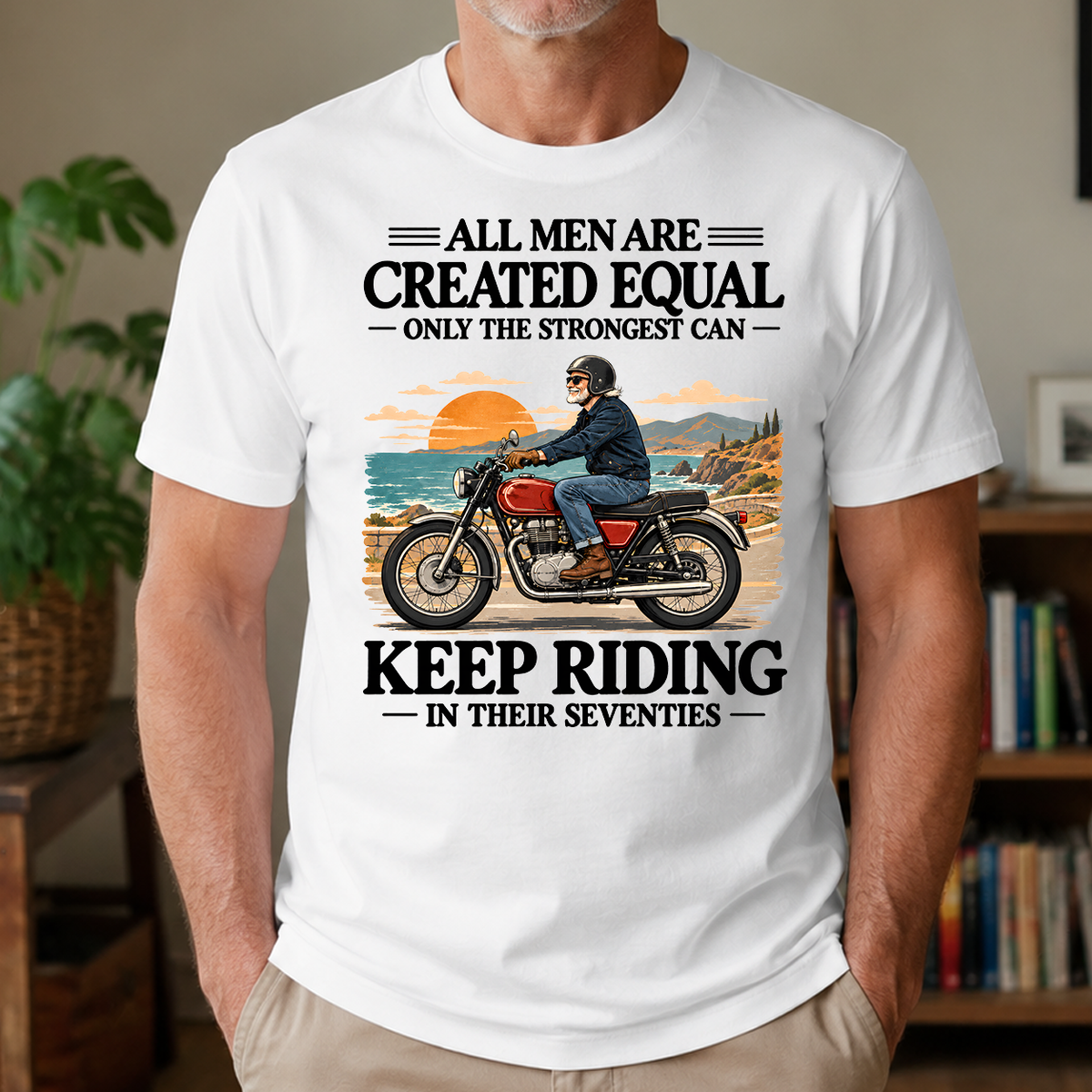 Only The Strongest Can Keep Riding In Their 70s - 4-TS2D-White