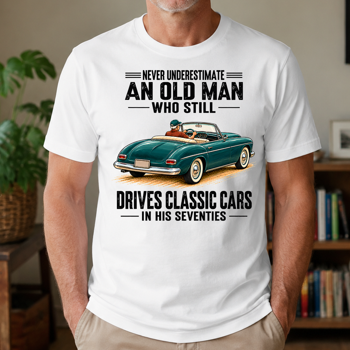 An Old Man Still Drives Classic Cars In His 70s - 4-TS2D-White