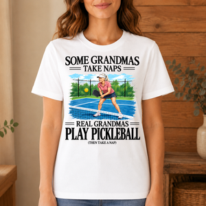 Real Grandmas Play Pickleball - 4-TS2D-White