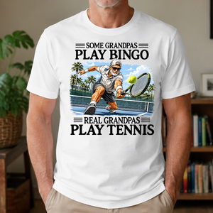 Some Grandpas Play Bingo Real Grandpas Play Tennis - 4-TS2D-White
