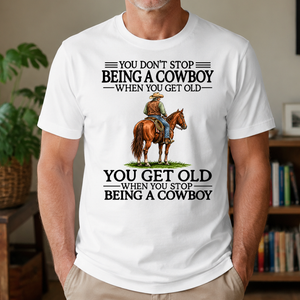 Don't Stop Cowboy - 4-TS2D-White