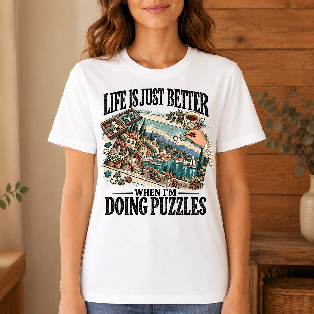 Life Is Just Better When I'm Doing Puzzles - 4-TS2D-White