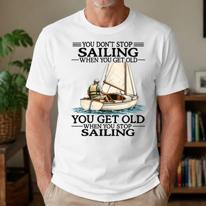 Don't Stop Sailing Vintage Ar - 4-TS2D-White