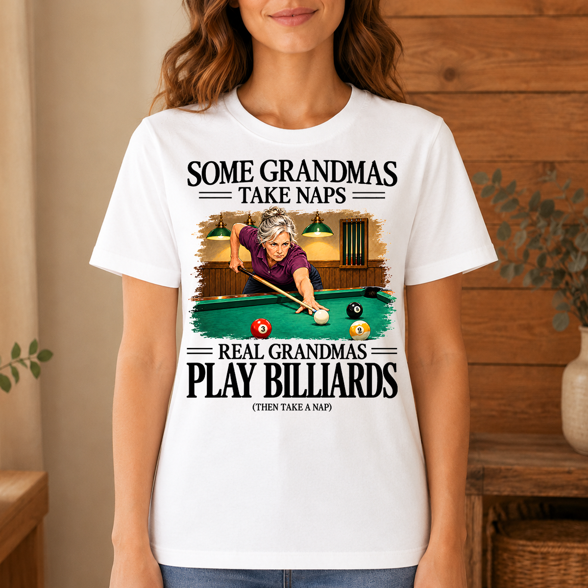 Real Grandmas Play Billards - 4-TS2D-White