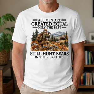All Men Are Created Equal Bear Hunting 80s - 4-TS2D-White