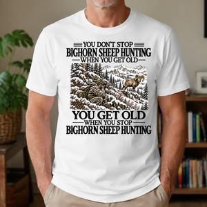 Don't Stop Bighorn Sheep Hunting Snow - 4-TS2D-White