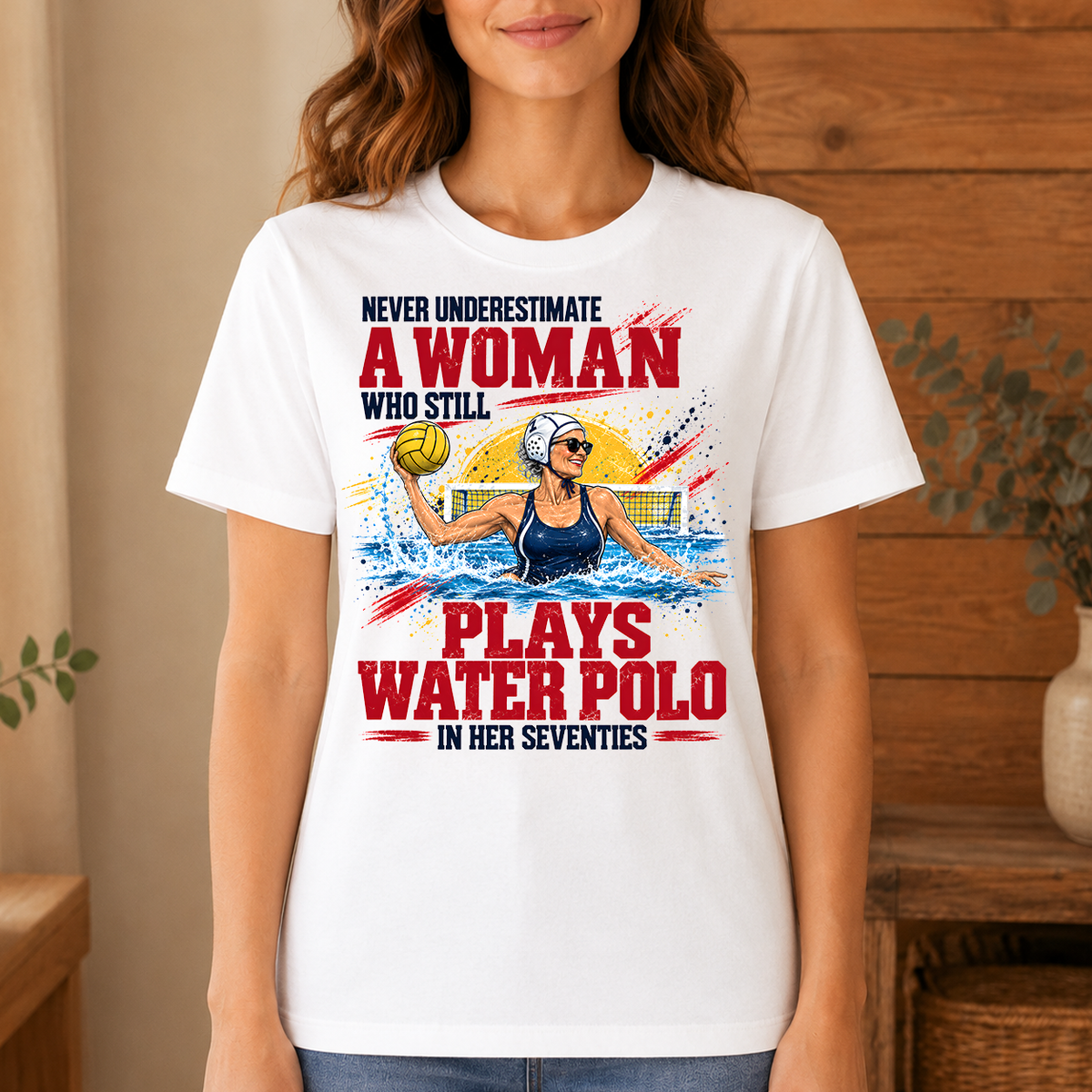 A Woman Still Plays Water Polo In Her 70s - 4-TS2D-White