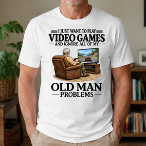 I Just Want To Play Video Games - 4-TS2D-White