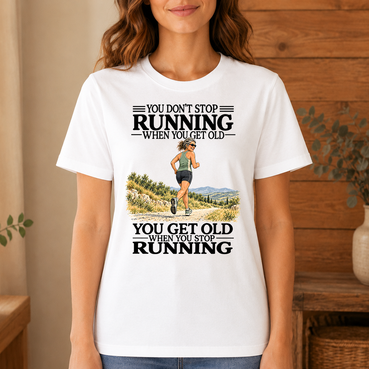 Don't Stop Running - 4-TS2D-White