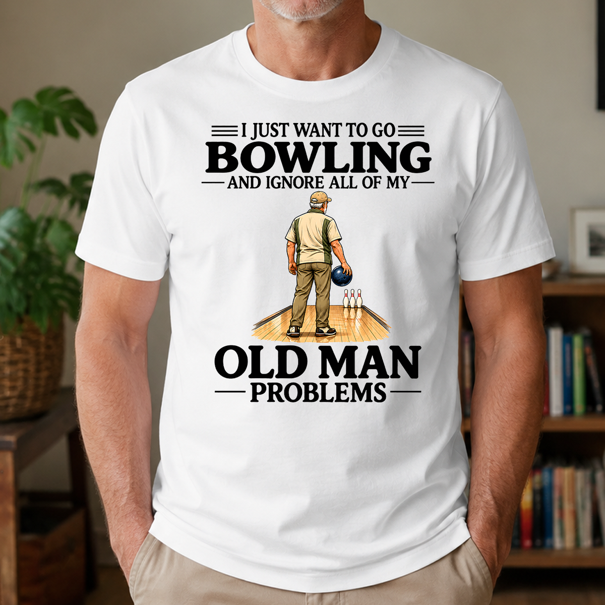 I Just Want To Bowling - 4-TS2D-White