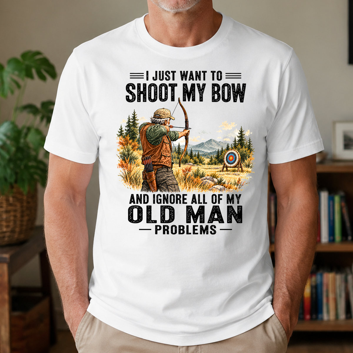 I Just Want To Shoot My Bow Art - 4-TS2D-White
