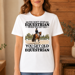 Don't Stop Equestrian - 4-TS2D-White