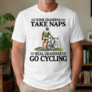 Real Grandpas Go Cycling Vintage - 4-TS2D-White