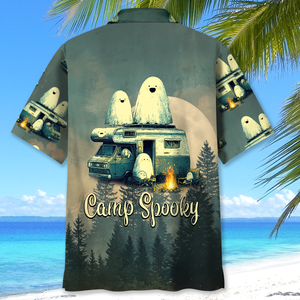 Ghostly Campfire Adventure Hawaiian Shirt