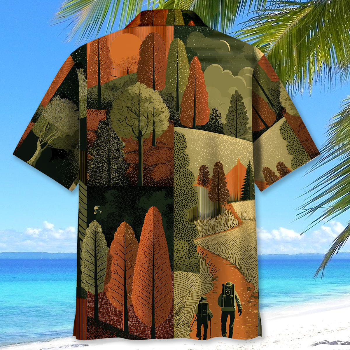 Retro Hiking Adventure Vintage Wilderness Camping Hawaiian Shirt