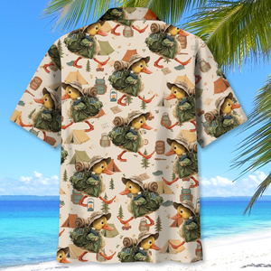 Funny Duck Go Camping Hawaiian Shirt