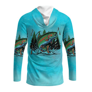 Fish Around And Find Trout Retro Graphic All Over Print Shirt