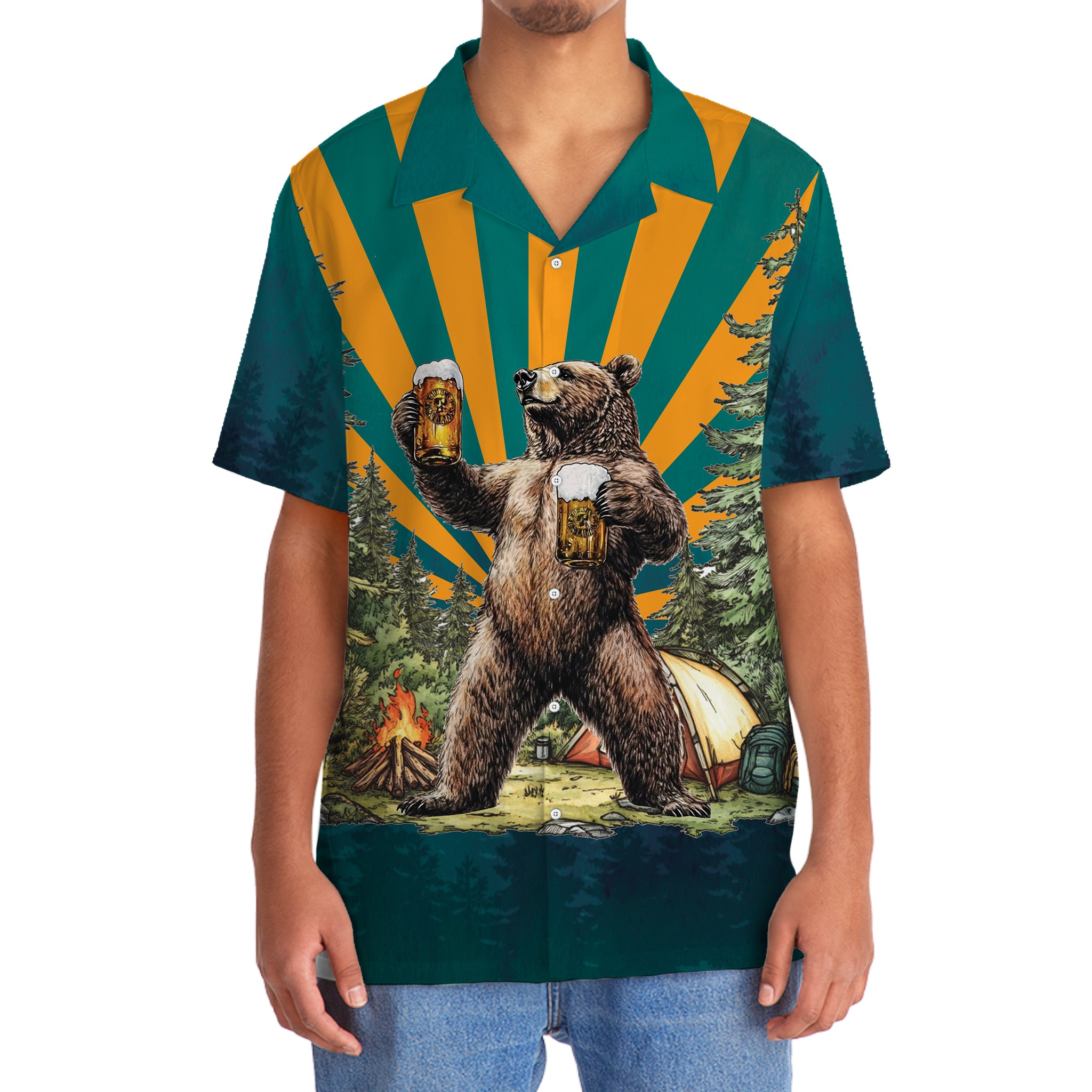 I Just Want To Drink Beer Go Camping Take Naps Hawaiian Shirt