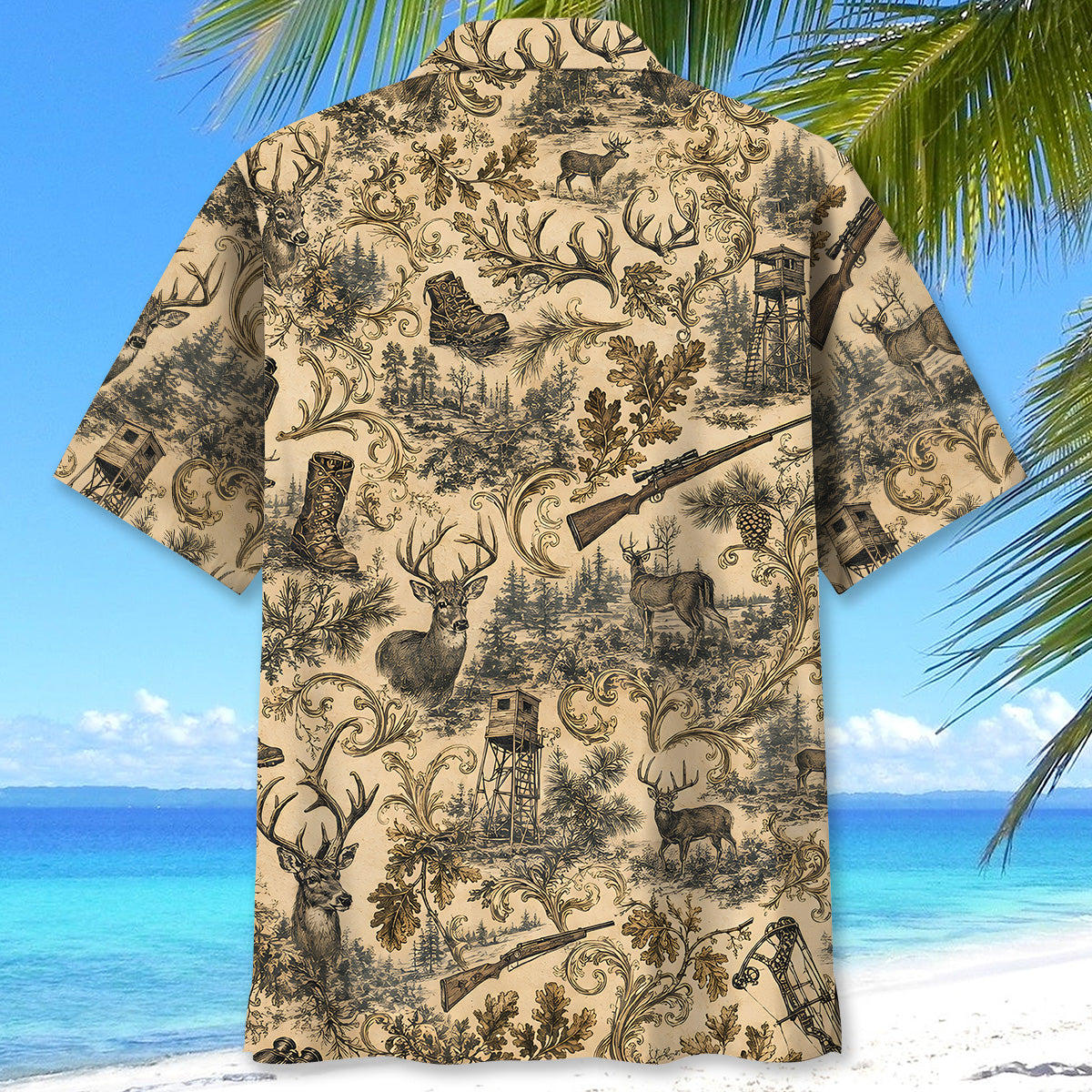 Deer Hunting Vintage Hawaiian Shirt