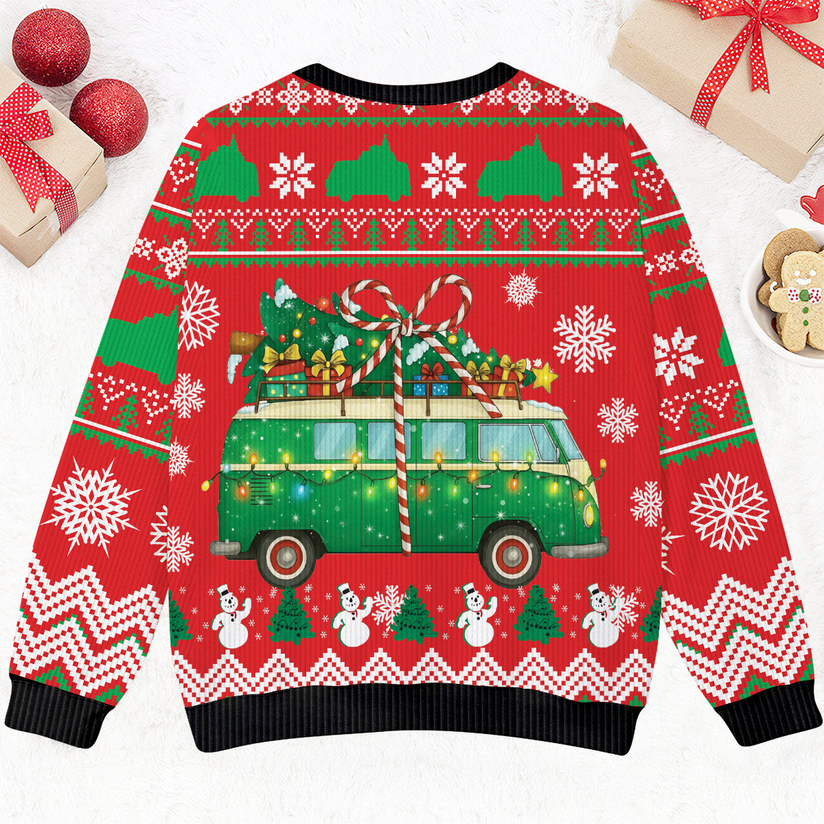 Christmas Camper Vans Ugly Sweater