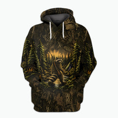 Raccoon Camouflage Hunting All Over Print