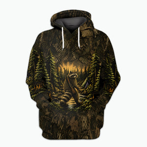 Raccoon Camouflage Hunting All Over Print