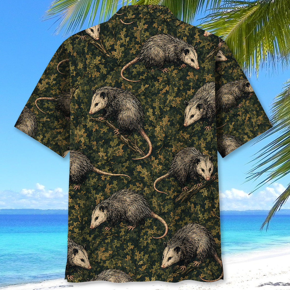 Opossum Woodland Hawaiian Shirt