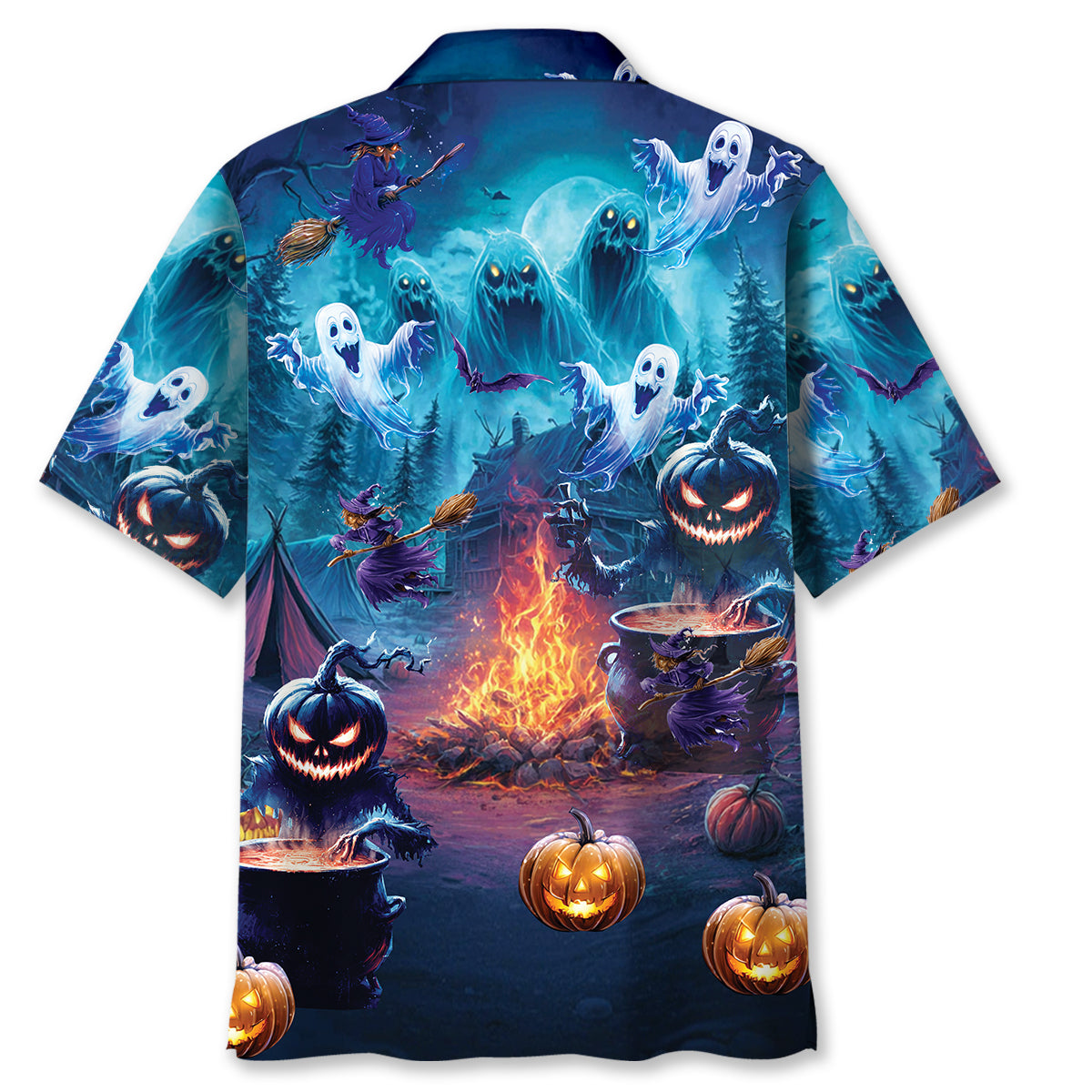 Haunted Campsite Hawaiian Shirt