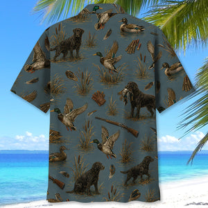 Vintage Slate Duck Hunt Hawaiian Shirt