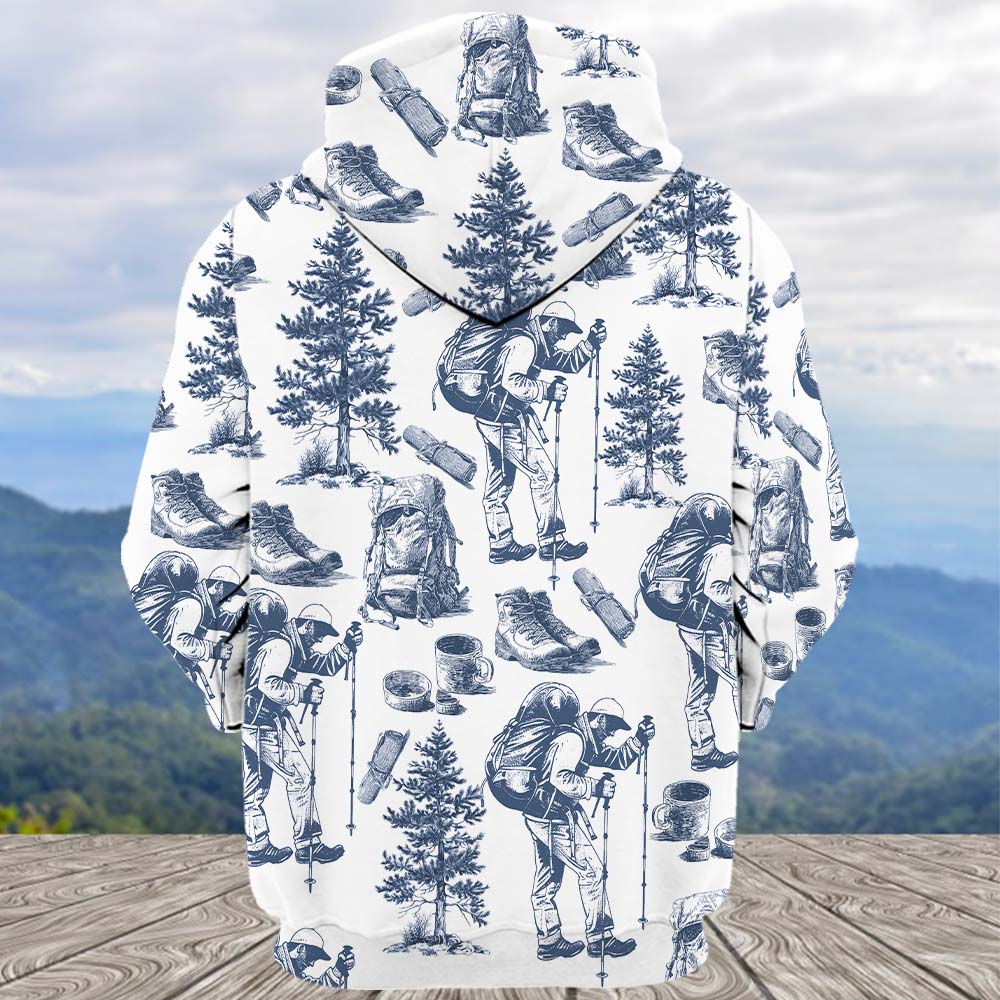 Vintage Hiking Camp All Over Print Shirt