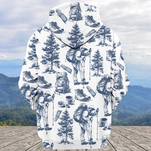 Vintage Hiking Camp All Over Print Shirt