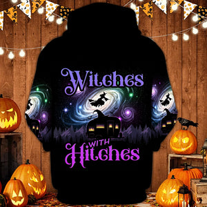 Witches With Hitches All Over Print Shirt