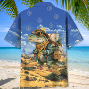 Desert Explorer Dinosaur Hawaiian Shirt
