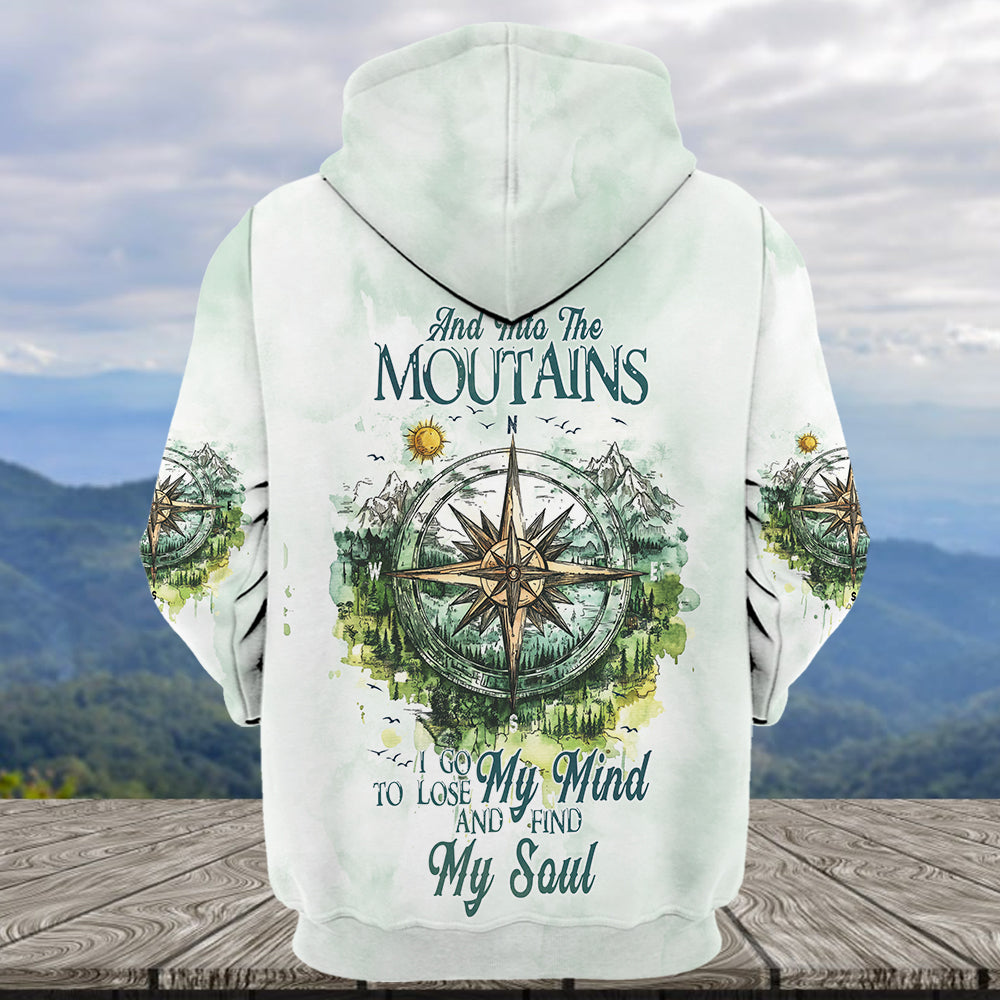 Into The Mountains I Go All Over Print Shirt