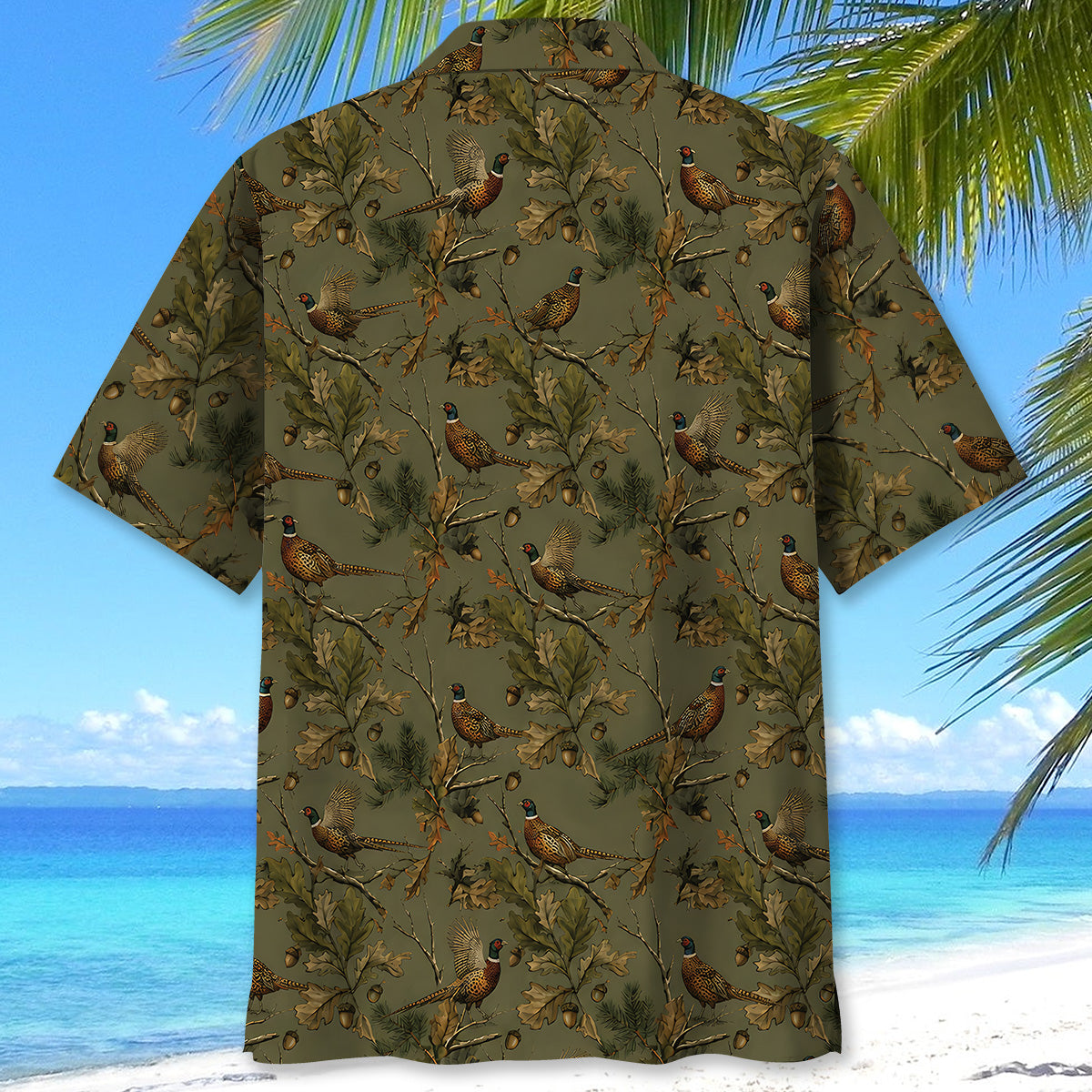 Wild Pheasant Field Heritage Hawaiian Shirt