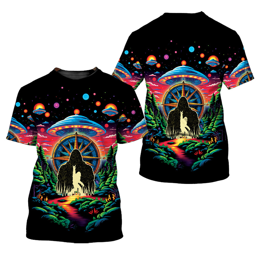 Bigfoot Mountain Adventure All Over Print Shirt