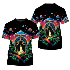 Bigfoot Mountain Adventure All Over Print Shirt