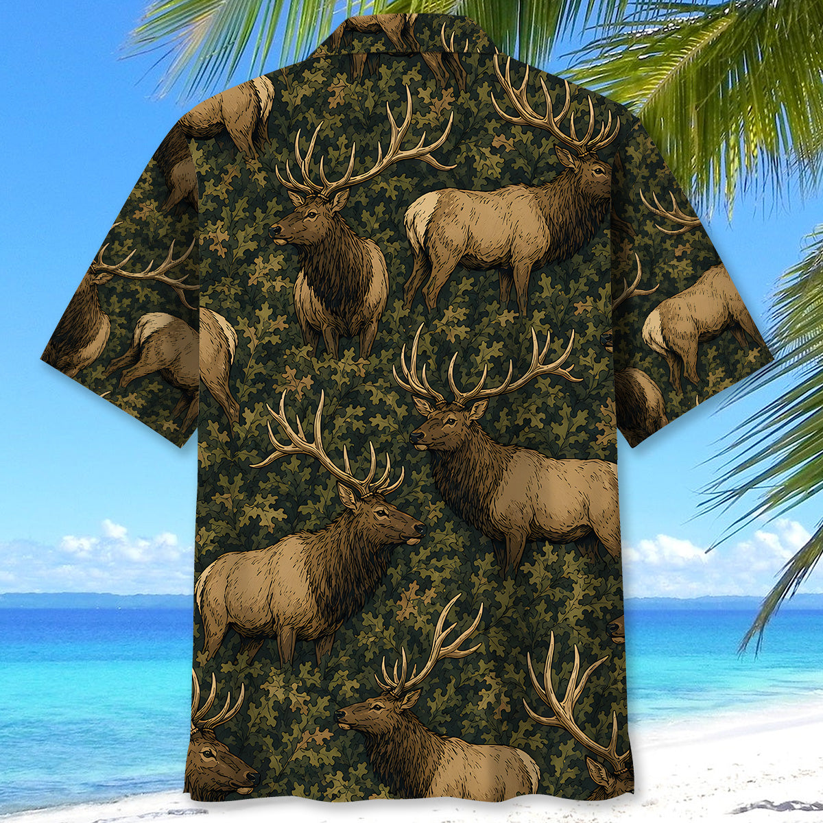 Elk Woodland Hawaiian Shirt