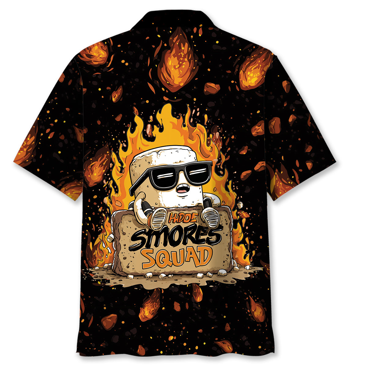 Funny Marshmallow Mayhem Camping Hawaiian Shirt