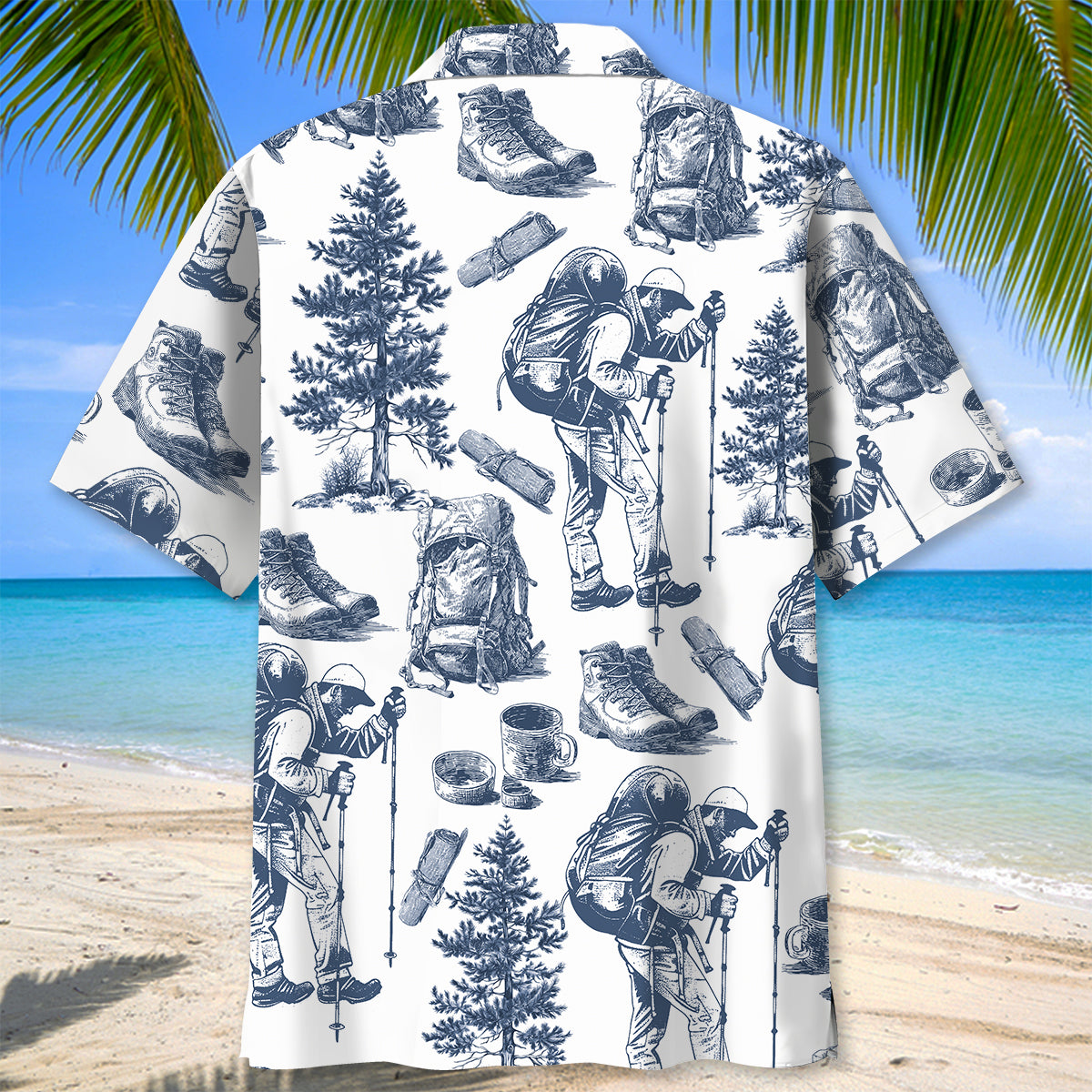 Vintage Hiking Camp Hawaiian Shirt