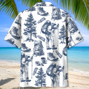 Vintage Hiking Camp Hawaiian Shirt