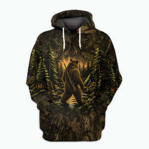 Brown Bear Camouflage Hunting All Over Print