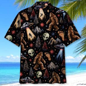 Cosmic Sasquatch Night Hawaiian Shirt